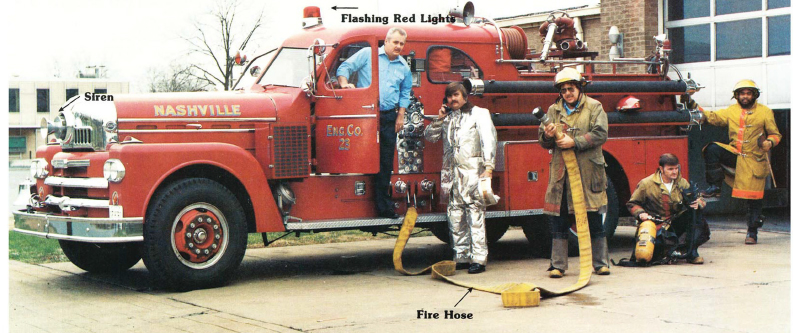 A Red Fire Engine